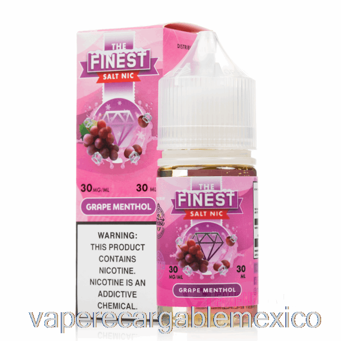 Vape Recargable Uva Mentol - La Mejor Sal Nic - 30ml 30mg
